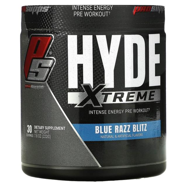 ProSupps, Hyde, Xtreme, Intense Energy Pre Workout, Blue Razz Blitz, 7.8 oz (222 g) on Productcaster.