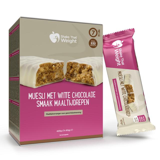 Shake That Weight White Chocolate Flavoured Muesli Meal Bar (Box of 7 Servings) on Productcaster.