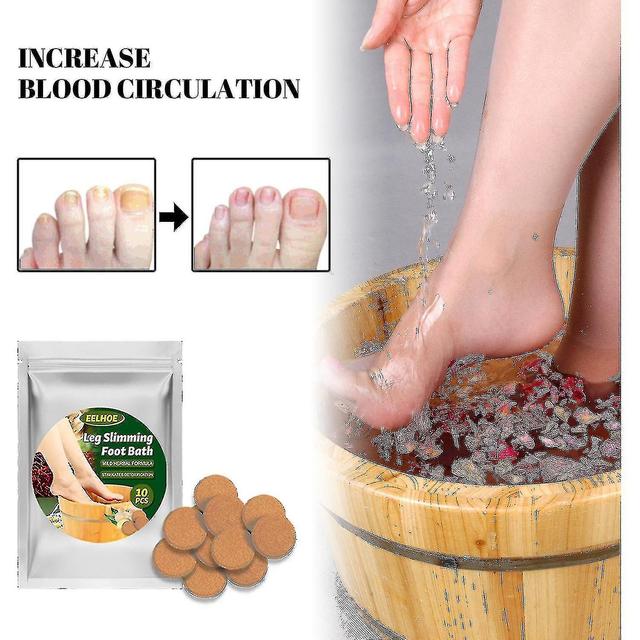 Eelhoe Foot Bath Tablets Ginger Sweat Shaping Foot Soak Tablets For Stinky Feet Remove Dampness And on Productcaster.