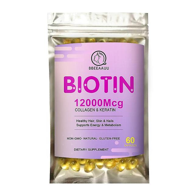 Tib Bbeeaauu Biotin For Growth Hair Strengthen Hair Root Whitening Skin Brighten Anti-aging Protect Nails Skin Care Health Food 60pcs on Productcaster.