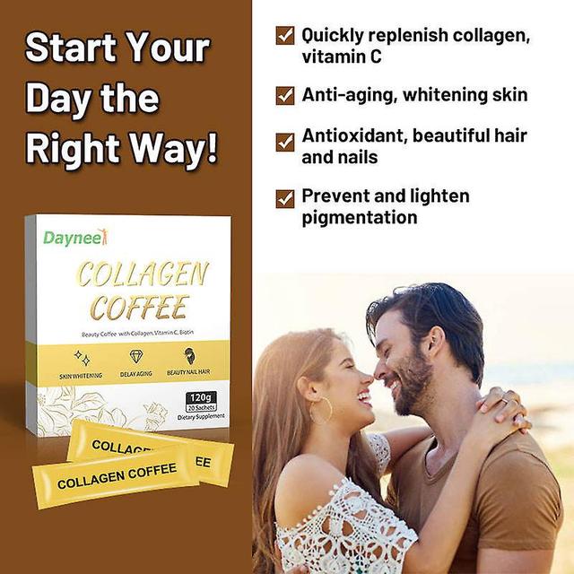 Winstown Skin Whitening Collagen Coffee Beauty Coffee With Collagen Vitamin C Biotin Anti-smooth Hair Again on Productcaster.