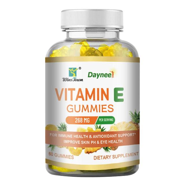 Bio Vitamin E Gummies Skin Anti-aging Formula Reduces Wrinkles - 60 Tablets 1pc on Productcaster.