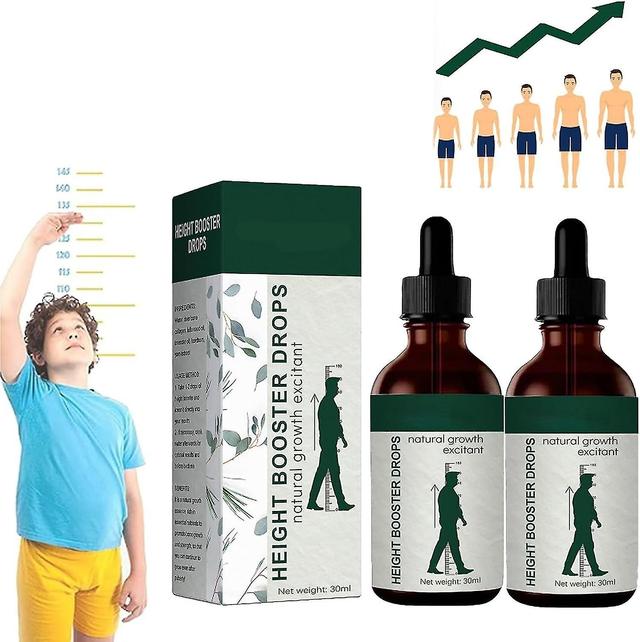 Height Booster Drops, 2023 Height Growth Oil Für das Knochenwachstum bei Jugendlichen, Erreichen Sie Ihre maximale Größe, Pflanzenextrakt 2Stücke on Productcaster.