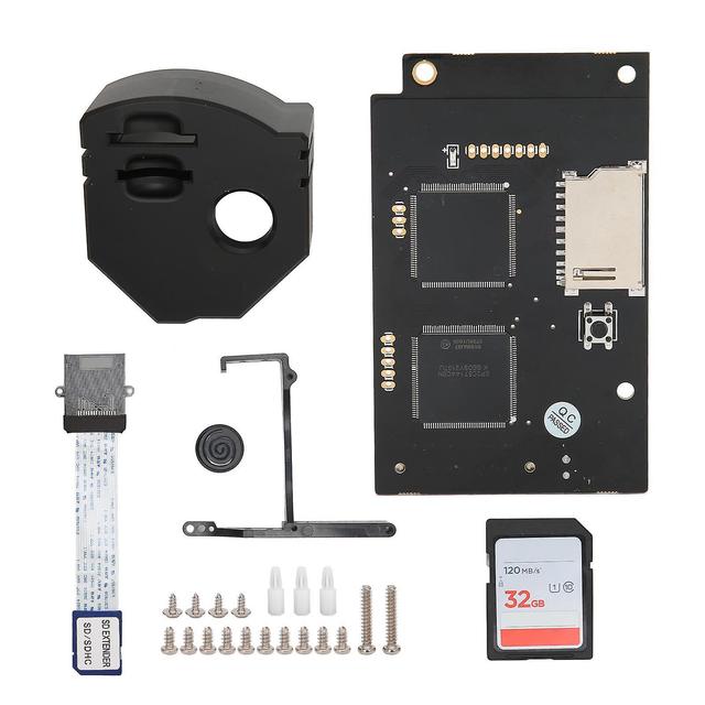 Optical Drive Simulation Board V5.15b Board with 32G Storage Card Remote Card Mount Kit for SEGA Dreamcast VA1 Black on Productcaster.