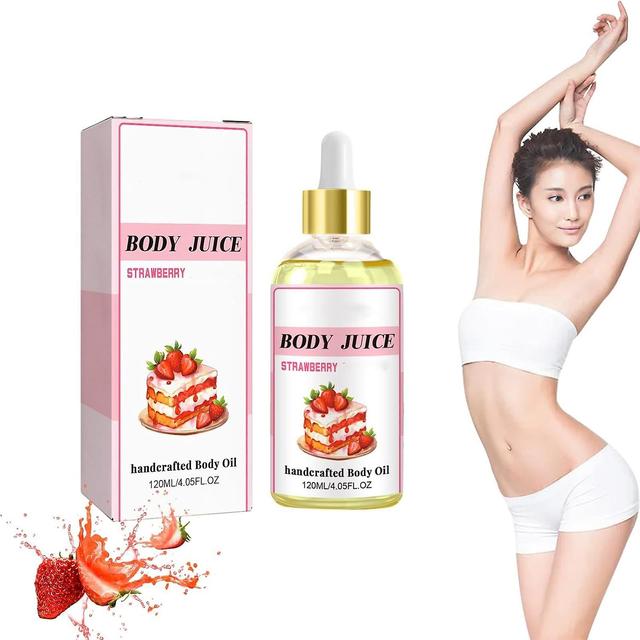 Elewelt Body Juice Olie Body Juice Oil, Hydraterende Body Juice Olie Strawberry Shortcake, 120ml Body Oil voor Vrouwen Aardbei smaak on Productcaster.