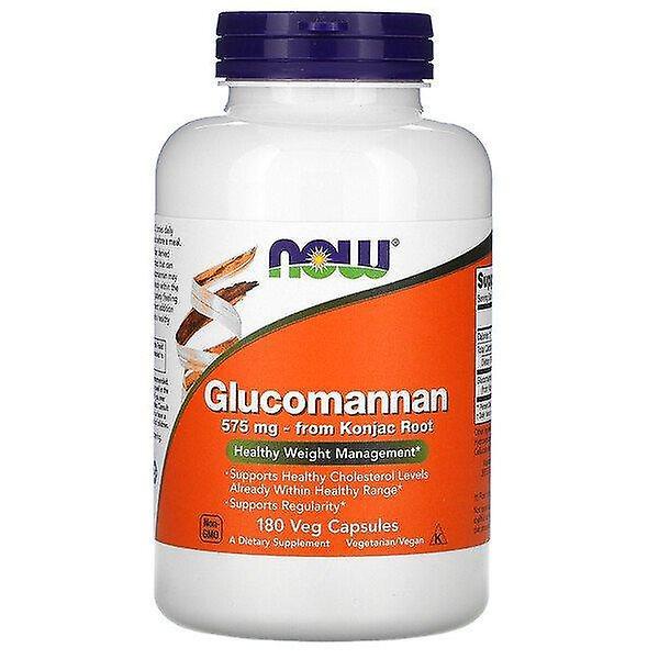 NOW Foods Nu Livsmedel, Glucomannan, 575 mg, 180 Veg Kapslar on Productcaster.