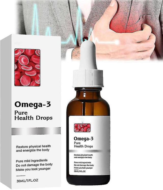 Omega-3 Natural VasClear Drops,Omega-3 Drops, High-Potency Omega-3 Fish Oil Supplement pure and natural on Productcaster.