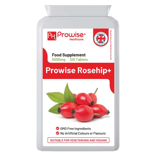 Prowise Healthcare Rosehip Health 5000mg 120 Compresse | Adatto a vegetariani e vegani | Made In UK di Prowise on Productcaster.