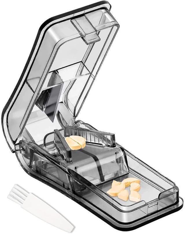Small And Large Pill Splitter - Cut Pills And Tablets With Blade on Productcaster.