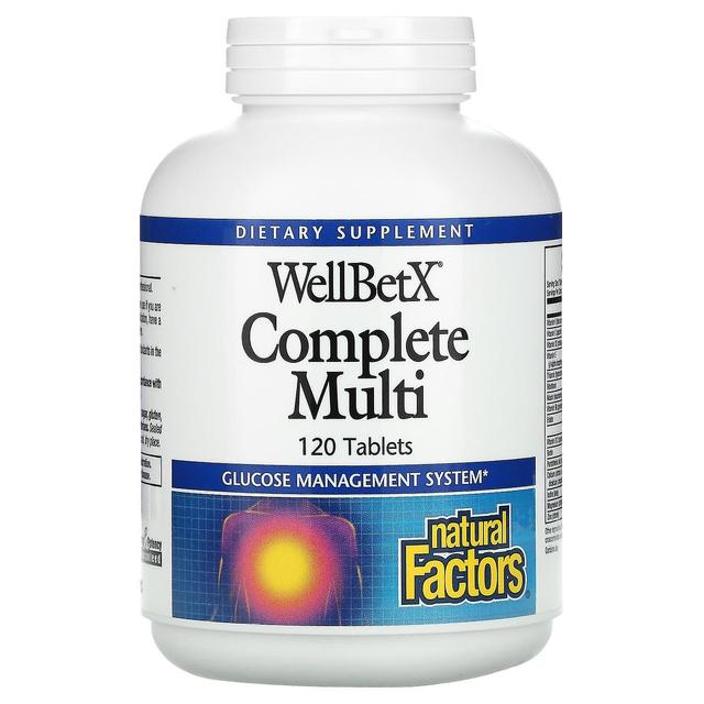 Natural Factors, WellBetX Complete Multi, 120 Tablets on Productcaster.