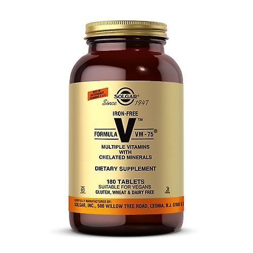 Solgar Iron-Free Formula VM-75 Tabletten, 180 Tabs (Verpakking van 1) on Productcaster.