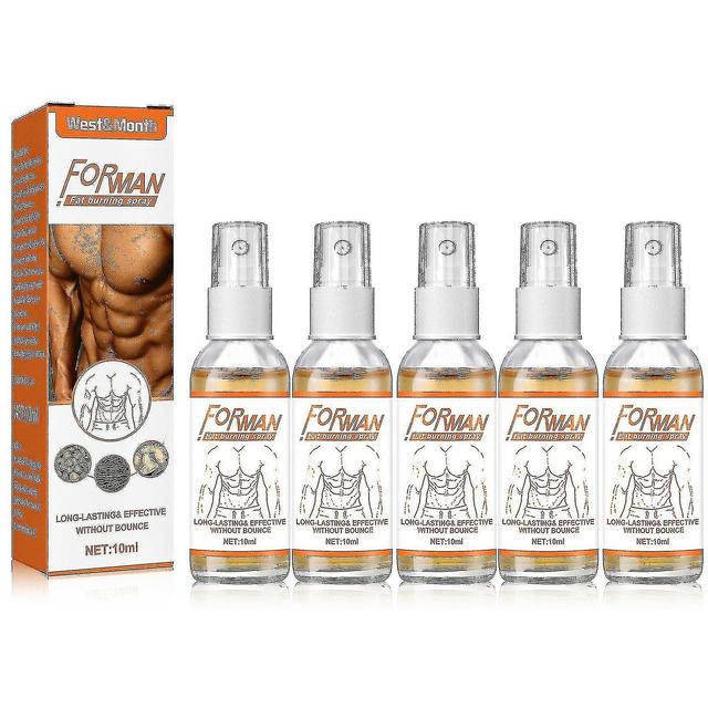 1/3/5pcs Gynecomastia Reduction Cellulite Spray,organic Men Chest Fat Reduction Spray 5 Pcs on Productcaster.