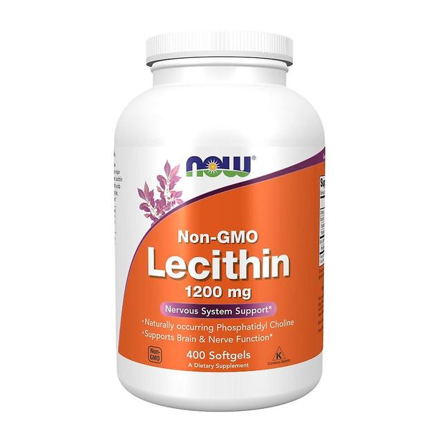 NOW Foods lécithine de soja 1200 mg sans OGM 400 gélules BI7787 on Productcaster.