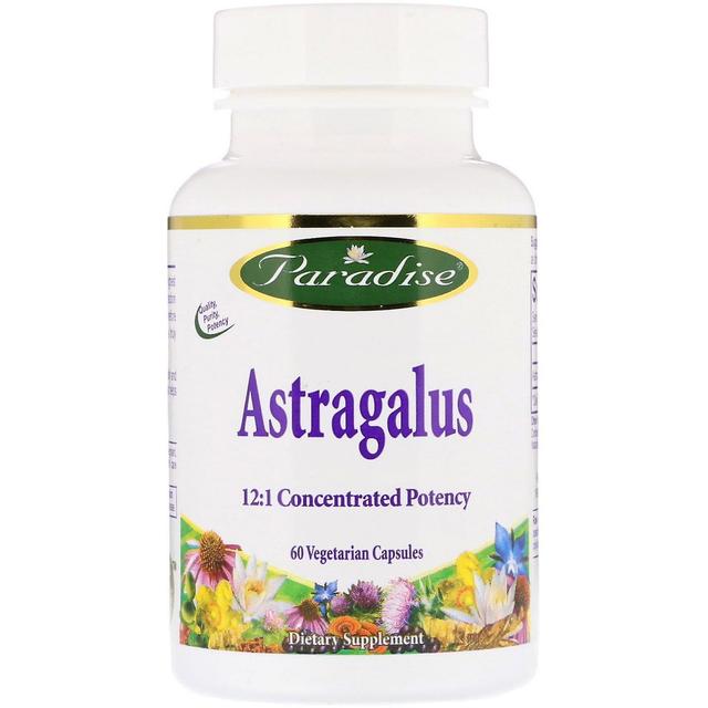 Paradise Herbs, Astragalus, 60 Vegetarian Capsules on Productcaster.