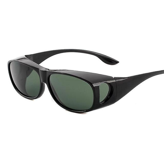 Dark Green with Bright Black FrameMen's and women's eye protection Polarized Sunglasses men's sports on Productcaster.