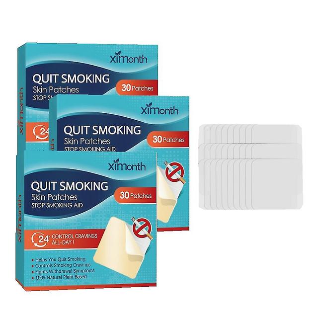 Ssyy 1/2/3box Anti Smoke Patch Eliminate Smoking Desire Effective Dispel Smoke Addiction Natural Stop Smoking Aid Sticker Health Care 3 box on Productcaster.