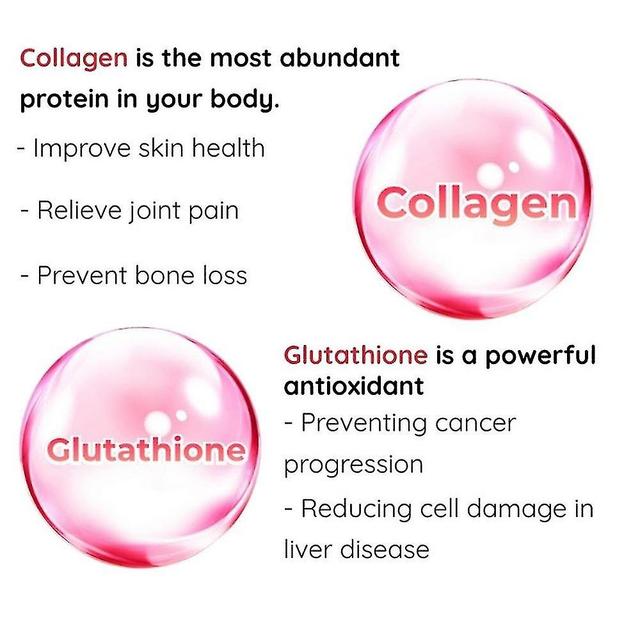 Glutathione Collagen Glow Anti-aging skin Whitening Gummies 60pcs on Productcaster.