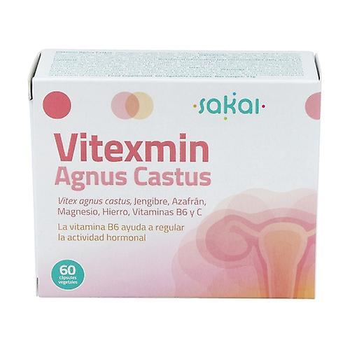 Sakai Vitexmin agnus castus hormone regulation 60 vegetable capsules (Eucalyptus) on Productcaster.