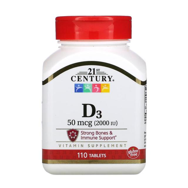 21st Century 21. Jahrhundert, Vitamin D3, 50 MCG (2.000 I.E.), 110 Tabletten on Productcaster.