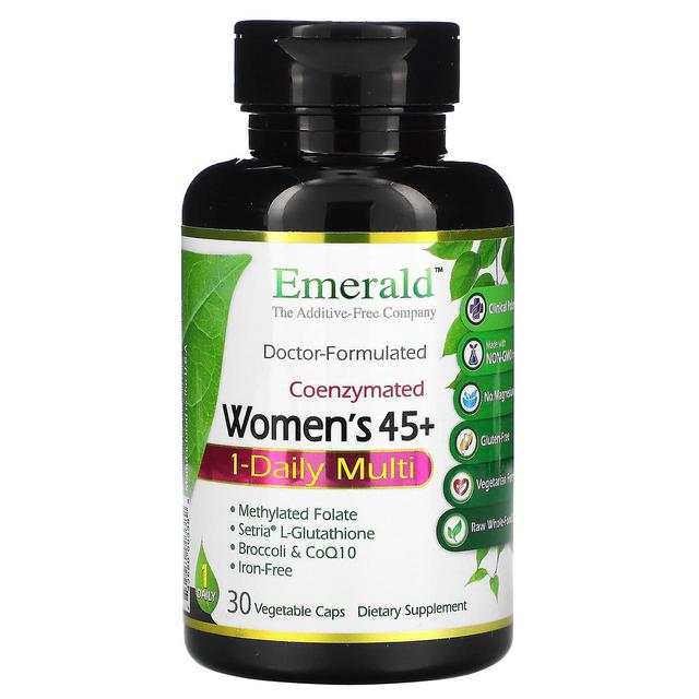 Emerald Laboratories, CoEnzymated Women's 45+, 1-Daily Multi, 30 Vegetable Caps on Productcaster.