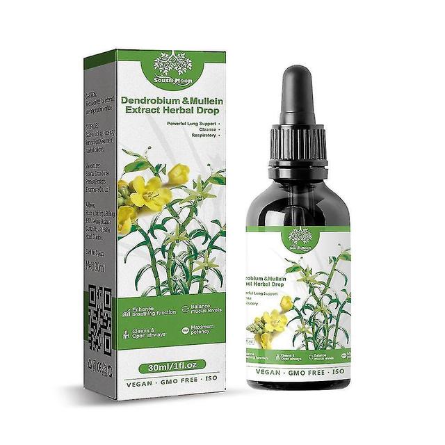 Dendrobium & Extrato de Verbasco - Limpeza Pulmonar & Respiratória Herbal Drops Soberbo 1pc on Productcaster.