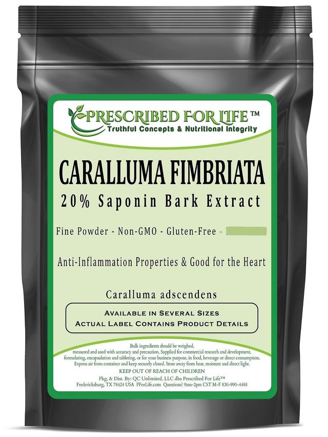 Prescribed For Life Caralluma fimbriata-20% Saponin štandardizovaný extrakt z kôry (10:1 EO) 1 kg (2.2 lb) on Productcaster.