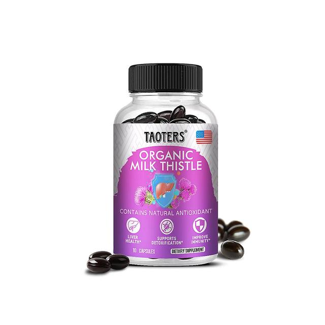 Vorallme Taoters Organic Milk Thistle Capsules - With Dandelion Extract - Support Liver Cleansing, Detoxification And Liver Health 10 count-1 bottle on Productcaster.