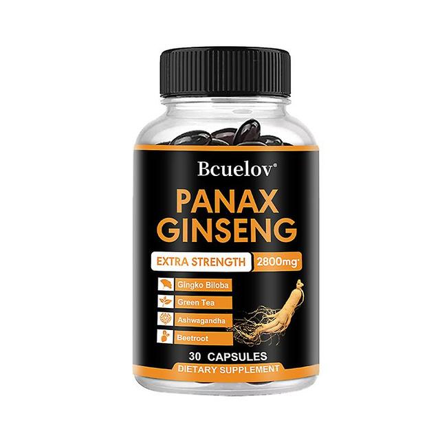 Vorallme koreanska Ginseng kapslar Ginkgo Biloba för styrka, Uthållighet, Prestandaförbättringar och fokus tillägg 30count-1bottle on Productcaster.