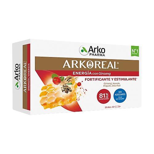 Arkopharma Arkoreal Energia materskej kašičky so ženšenom bez cukru 20 ampuliek on Productcaster.