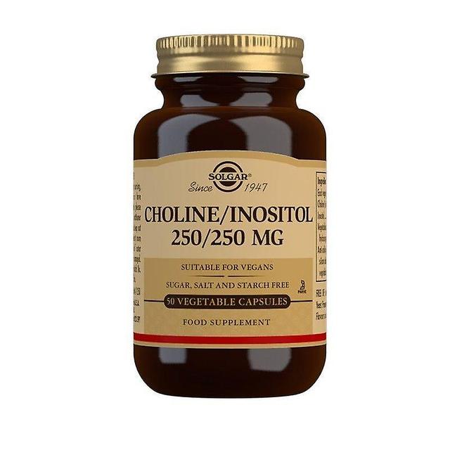 Solgar Colina / inositolo 250/250mg Vegicaps 50 (12536309) on Productcaster.