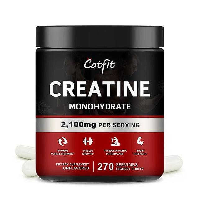 Catfit Creatine Monohydrate Capsules Improve Gain Strength Build Muscle & Enhance Athletic Performance Muscle Protein For Gymhuamade Huamade 270pcs on Productcaster.