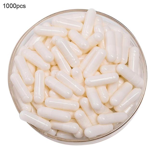 Sunset 1000pcs Transparent Hollow Gelatin Empty Separated Medical Powder Capsule Shells White on Productcaster.