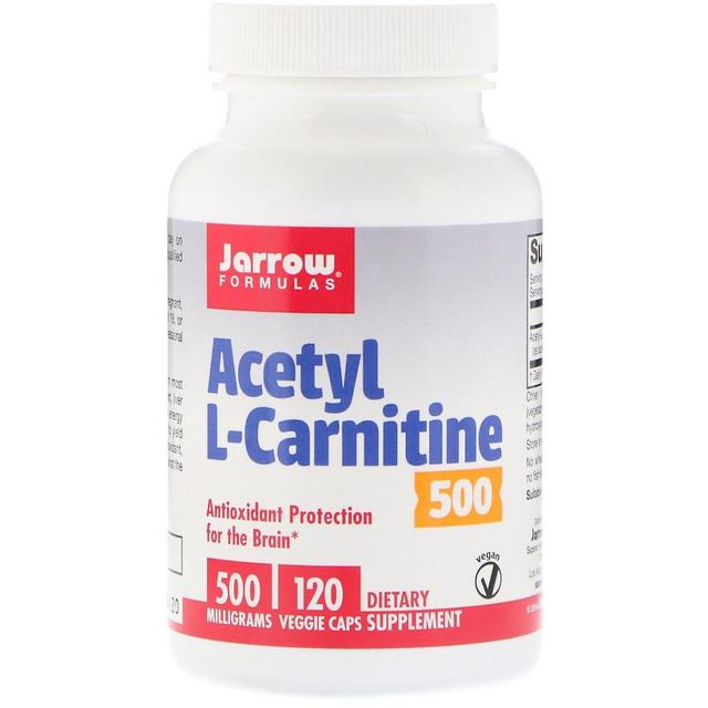 Jarrow Formulas Formule Jarrow, Acetyl L-Carnitine, 500 mg, 120 Tappi Vegetariani on Productcaster.