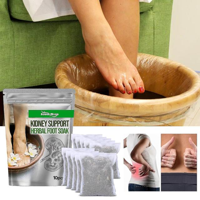 10/20/30pcs Pure Cleanse Kidney Support Herbal Foot Soak, Drainage lymphatique Ginger Foot Soak on Productcaster.