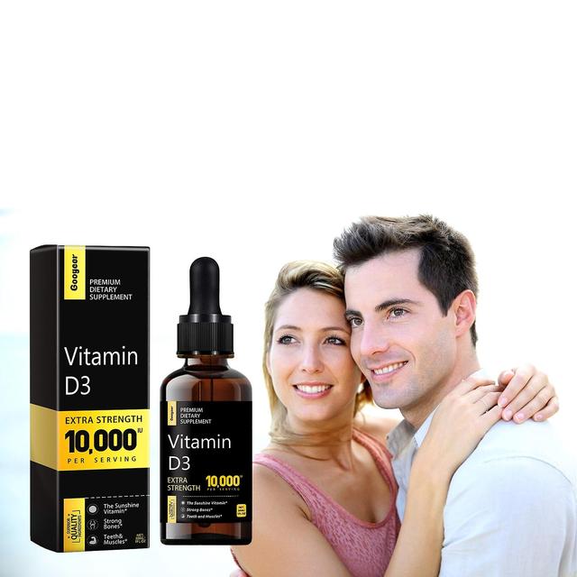 Elewelt Vitamine D3 Liquid Drops 10000 IU - Helpt bij het ondersteunen van sterke botten en een gezond hart, stemming en immuunsymptoomfunctie Vita... on Productcaster.