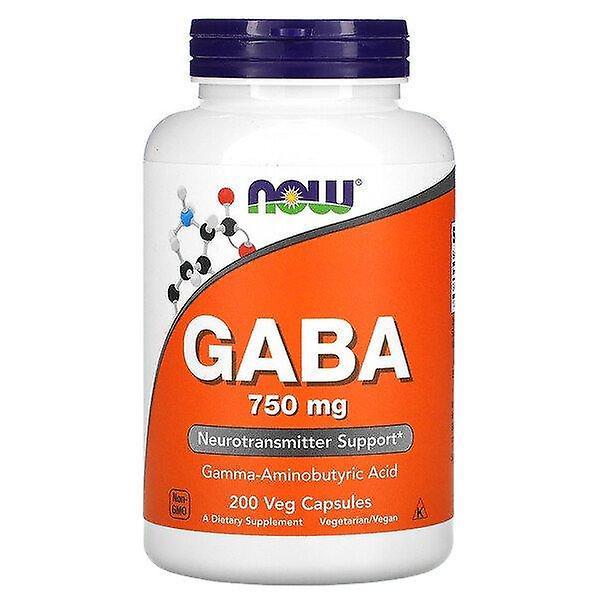 Now Foods, GABA, 750 mg, 200 Veg Capsules on Productcaster.