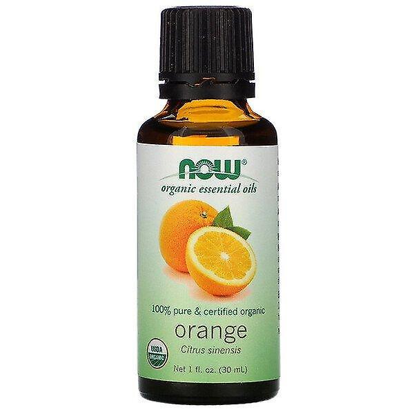 NOW Foods Agora Alimentos, Óleos Essenciais Orgânicos, Laranja, 1 fl oz (30 ml) on Productcaster.