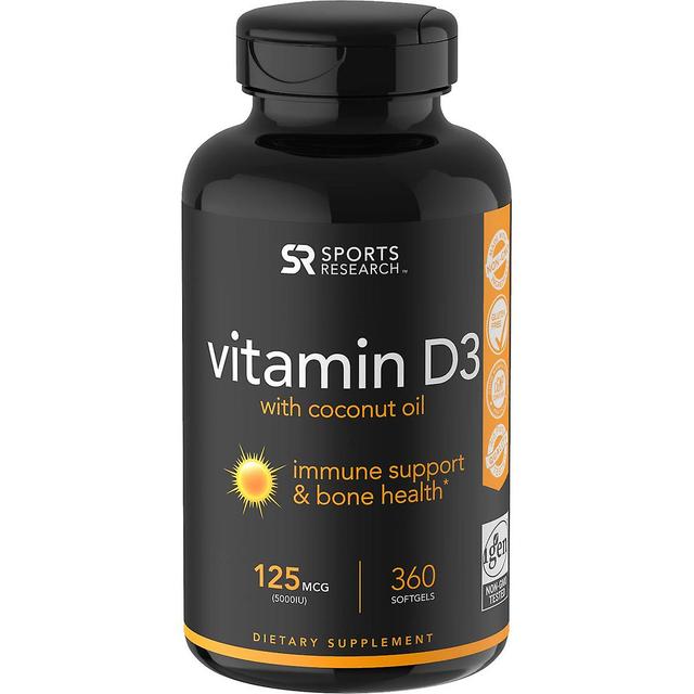 Sweet Sweat Sportonderzoek Vitamine D3 Voedingssupplement - 360 Softgels on Productcaster.