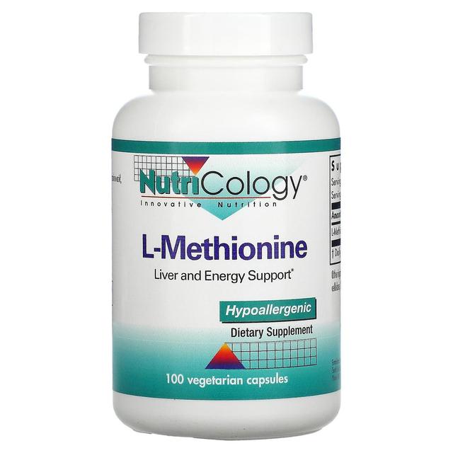 Nutricology, L-Methionine, 100 Vegetarian Capsules on Productcaster.