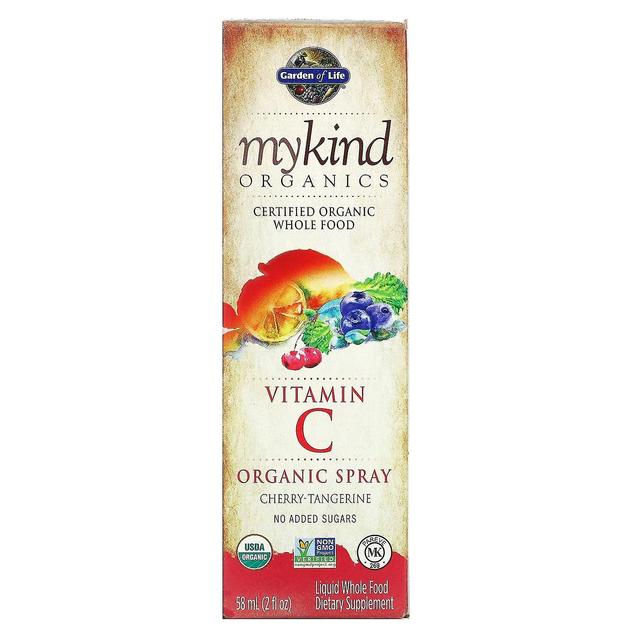 Garden of Life Livets have, MyKind Organics, C-vitamin organisk spray, kirsebær-mandarin, 2 fl oz (58 ml) on Productcaster.