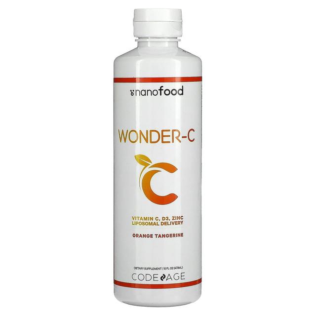 Codeage, Wonder-C, C-vitamiini, D3, sinkki, liposomaalinen annostelu, appelsiinimandariini, 16 fl oz (473 ml) on Productcaster.