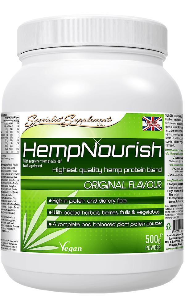 Specialist supplements hempnourish protein powder 500g on Productcaster.