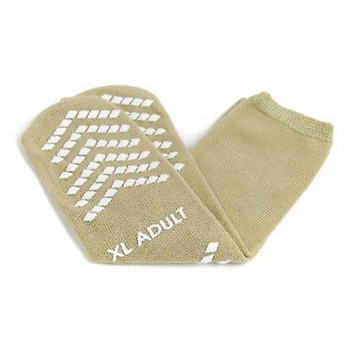 McKesson Slipper Socks Adult X-Large Tan Above the Ankle, Count of 48 (Pack of 1) on Productcaster.