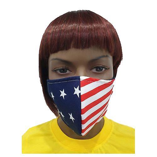 Giftscircle Ausgefallene Gesichtsmaske aus Stoff für Erwachsene - Amerikanische Flagge, je 1 Stück (Packung mit 1 Stück) on Productcaster.