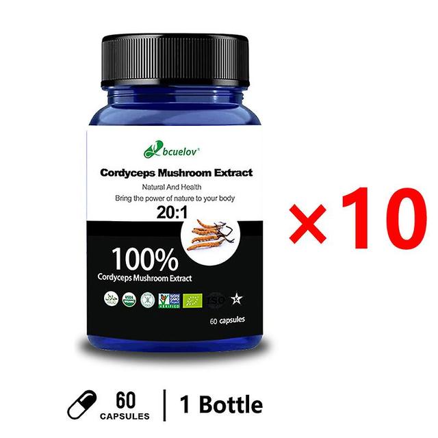 Vorallme Premium 100% Pure Cordyceps Extract Powder - Helps The Body Fight Free Radical Damage, Increase Energy And Enhance Stamina 10bottle on Productcaster.