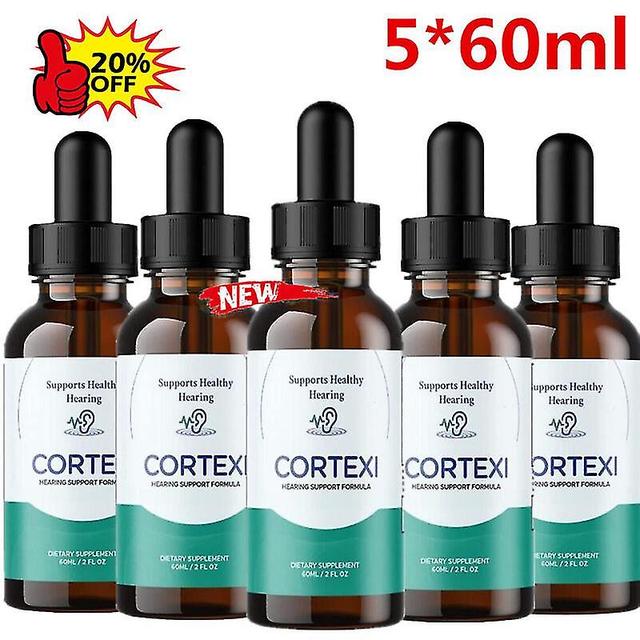 Muxu 5 Pack - Cortexi Drops - dla zdrowia uszu, wsparcia słuchu, zdrowej błony bębenkowej, 60ml on Productcaster.