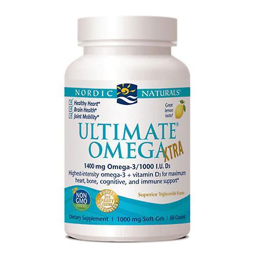 Nordic Naturals Ultimate Omega Xtra, 1000 mg, Citrón 60 Softgels (balenie po 4) on Productcaster.