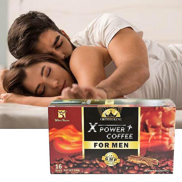 2023 Neuer X Power Mens Energy Coffee steigert Libido und Vitalität Power Maca Instantkaffee Mens Black Coffee Supplements Energy Herbal Supplement... on Productcaster.