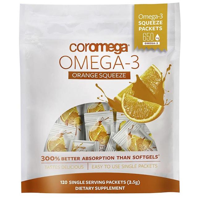 Coromega, Omega-3, Orange Squeeze, 120 Packungen, (je 2,5 g) on Productcaster.