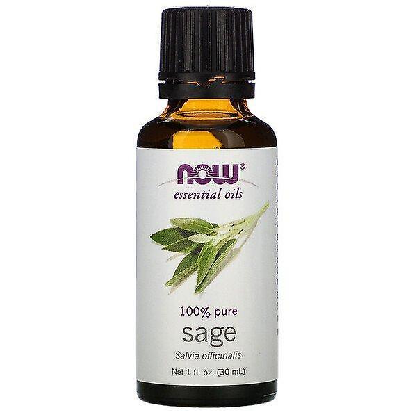 NOW Foods Nu Fødevarer, Æteriske Olier, Salvie, 1 fl oz (30 ml) on Productcaster.